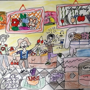 Cover art by Anaika Kurian our 7 year old friend and listener, for Hiccups.