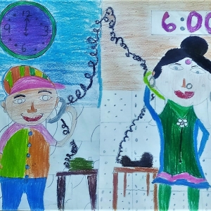 Cover art by Jayant Patwari, our 10-year-old friend and listener, for Pranksters.